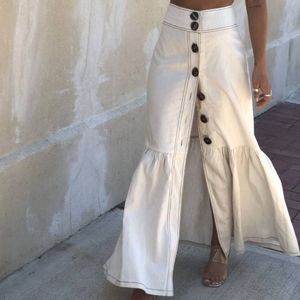 NEW WITH TAG FREE PEOPLE MINISTRY OF STYLE OAK Maxi Skirt